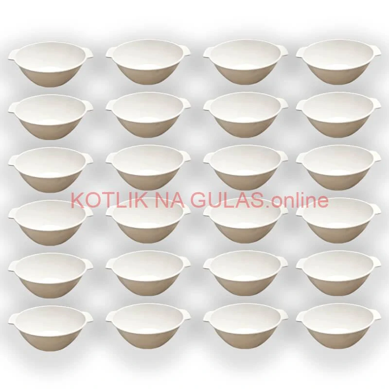 Sada 24 ks: Plastová miska na fajnový kotlíkový guláš a polievky – 750 ml