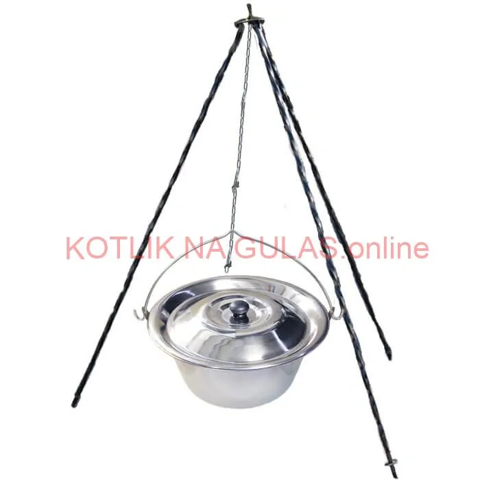 Nerezový kotlík 8 L INOX + pokrievka + stojan CLASSIC