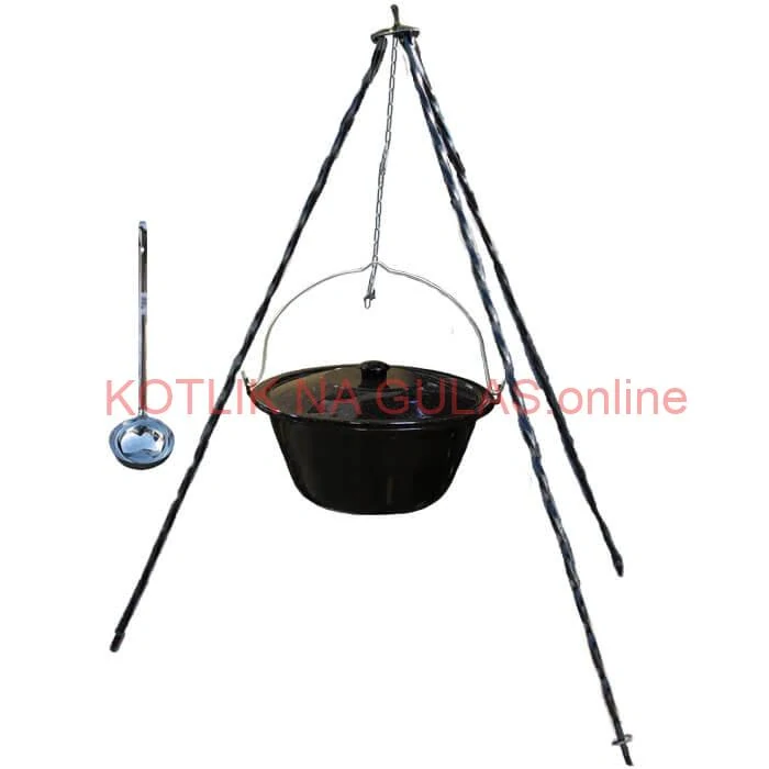 Smaltovaný kotlík 20 L+ pokrievka + stojan