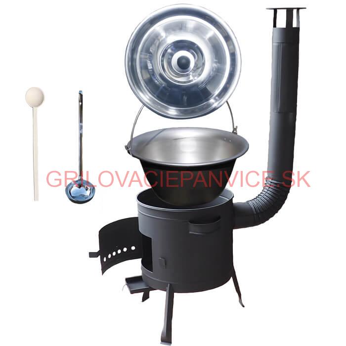 Kotlíkový gulášový set 36 PLUS 600 + nerezový kotlík 15 L (1,5 mm)