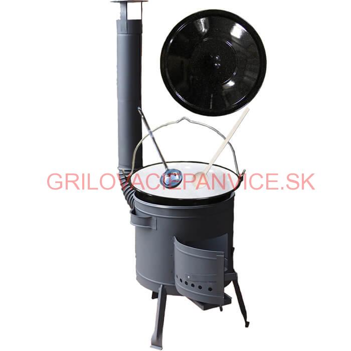 Kotlíkový gulášový set 42 PLUS 600 + smaltovaný kotlík 25 L