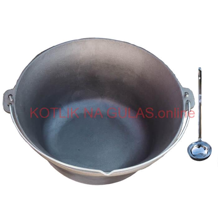 Liatinový kotlík 14,5 L + antikórová naberačka