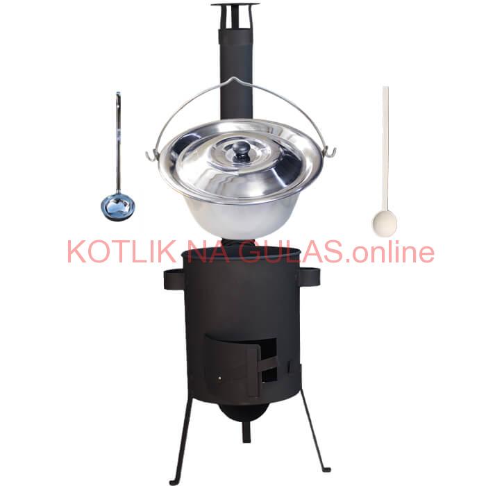 Antikorový kotlík 20 L (1,2 mm) + žiaruvzdorná kotlina 42 PLUS 600 4 MM