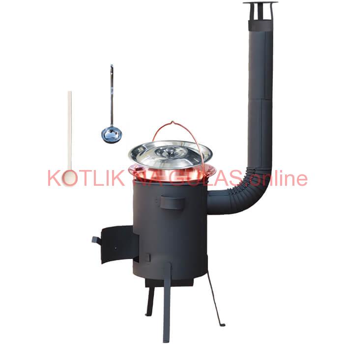 Medený kotlík 20 L (1,2 mm) + žiaruvzdorná kotlina 42 PLUS 600 4 MM