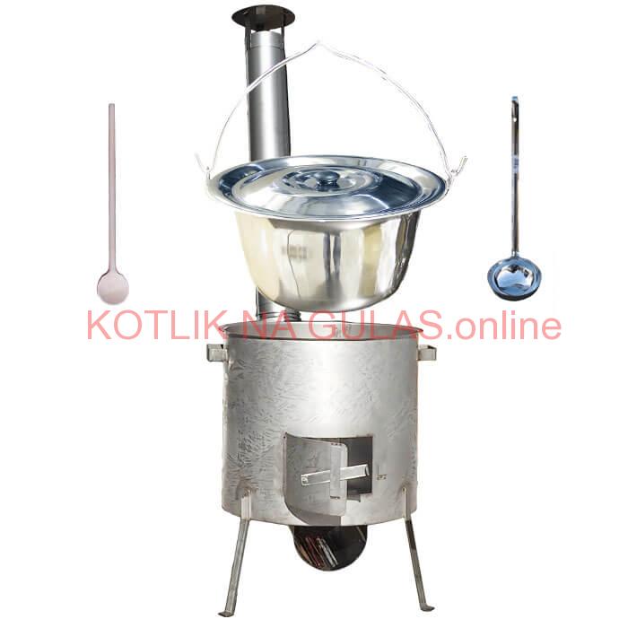 Nerezový kotlík 15 L (1,2 mm) INOX, zosilnená vysoká nerezová kotlina 36 cm KOMFORT