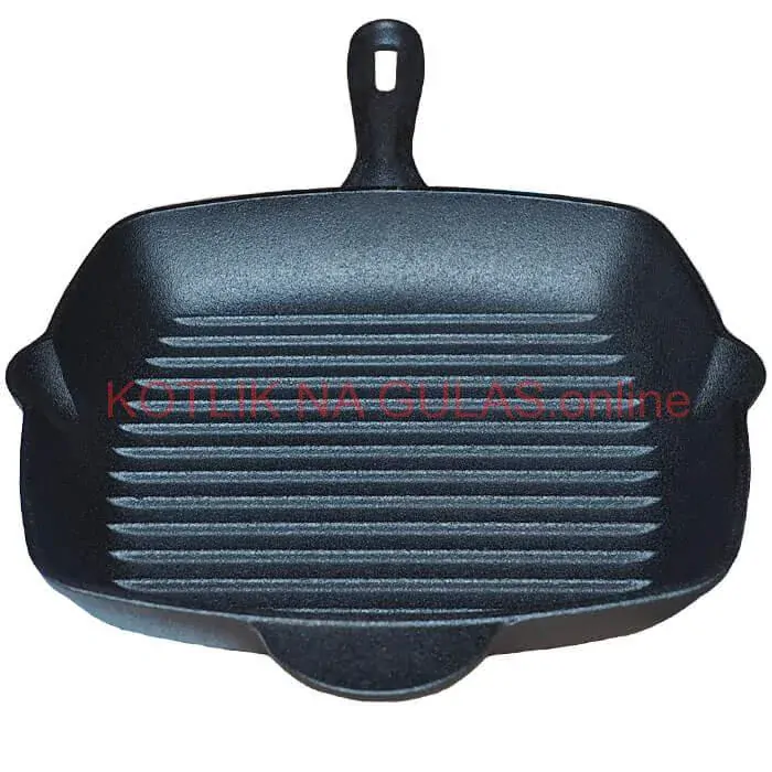 Liatinová panvica na grilovanie a pečenie 26 x 26 cm