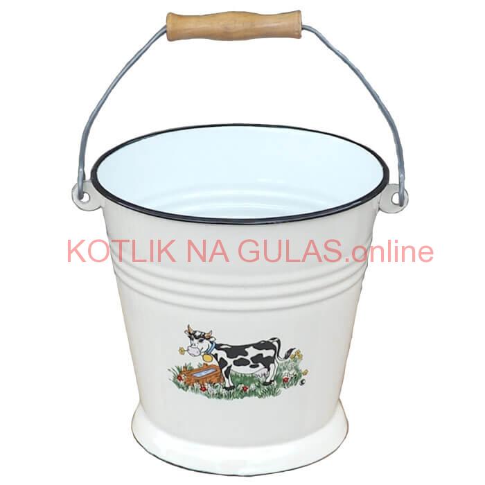 Smaltované vedro 5 L DECOR