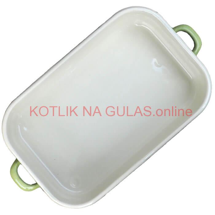 Smaltovaný pekáč 46 x 24 cm GREEN