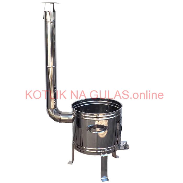 Nerezová kotlina s antikorovou úpravou 36 cm INOX