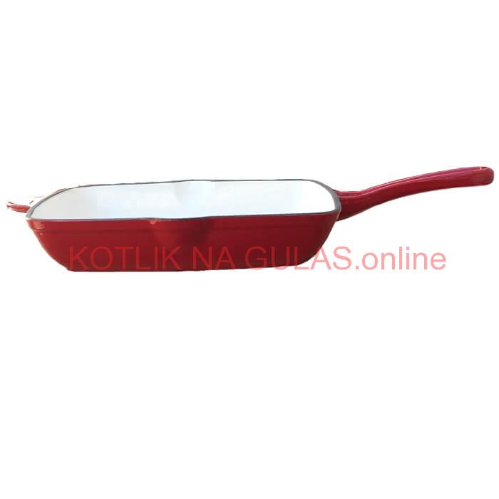 Liatinová panvica na grilovanie so smaltovaným povrchom 26 cm Strong Mold