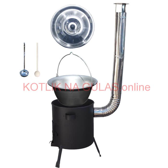 Nerezový kotlík 20 L (1,5 mm) + žiaruvzdorná kotlina (1 mm) 42 PLUS 600