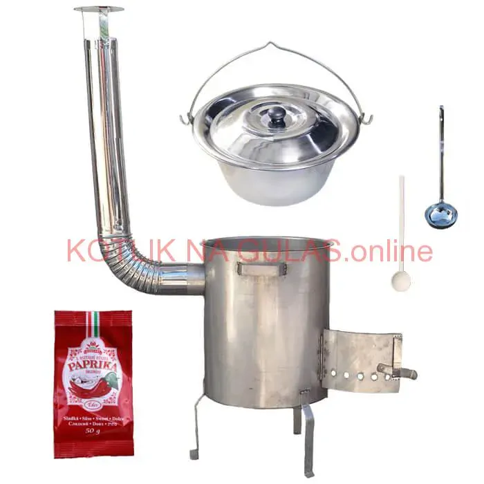 Nerezový kotlík 30 L (1,2 mm) INOX + nerezová kotlina (1,5 mm) 45 cm STRONG EXCLUSIVE