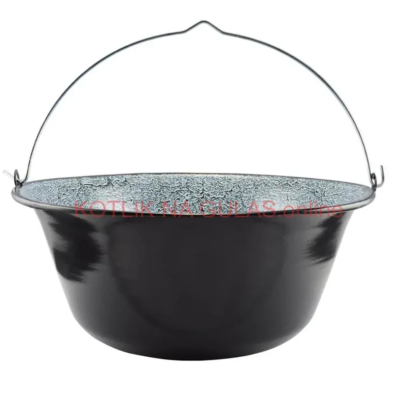 Smaltovaný kotlík 25 L + kovová kotlina 42 KOV