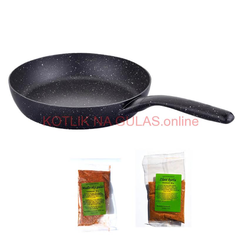 Sada hrncov s pokrievkou + panvica + korenie Classic Plus Volkanit