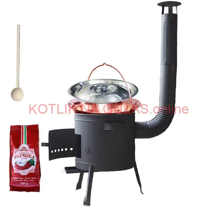 Medený kotlík 20 L (1,2 mm) + hrubostenná (1,5 mm) žiaruvzdorná kotlina BALKY STRONG 42 PLUS 600