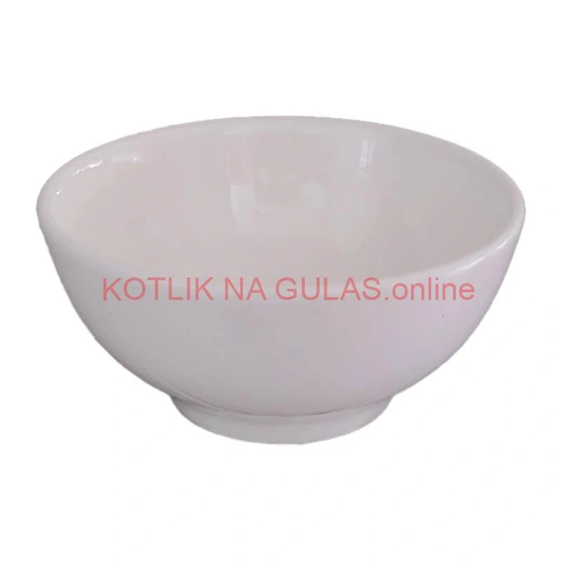 Keramická miska na servírovanie gulášu 15 cm biela