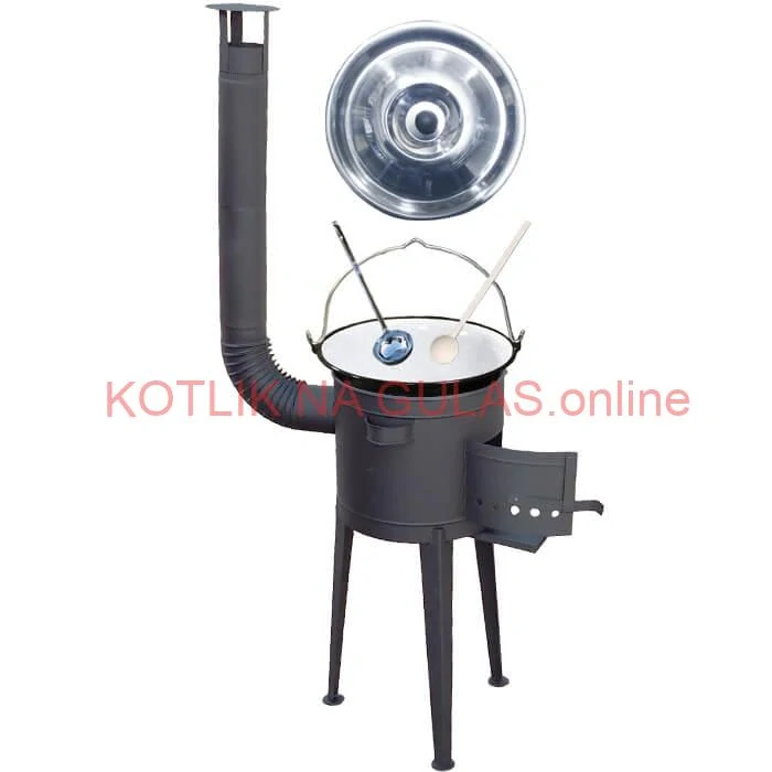 Smaltovaný kotlík 30 L (1,2 mm) + vysoká kotlina 47 cm (2 mm) HODO PLUS 600