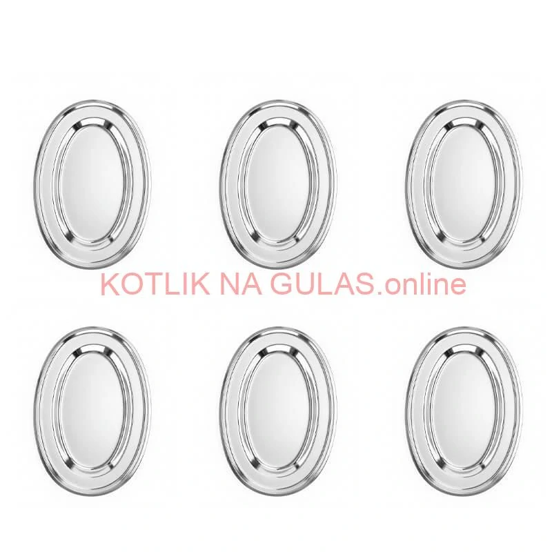 Nerezové podnosy pre catering – set 6 ks (40,5cm) - Servíruj s istotou a štýlom