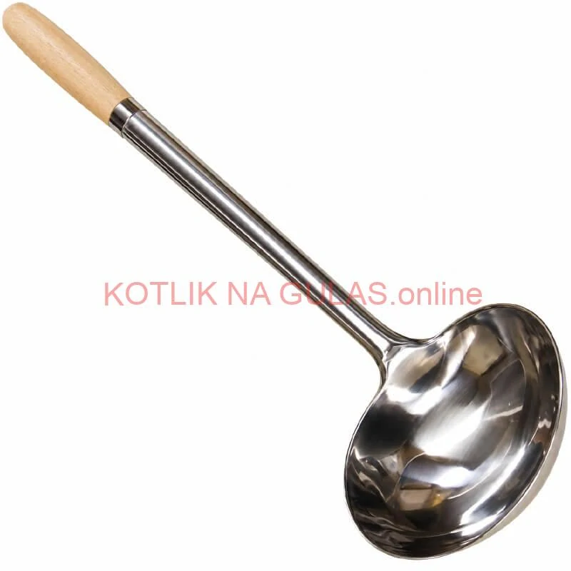 Antikorová naberačka 250 ml s drevenou rúčkou – 51,5 cm
