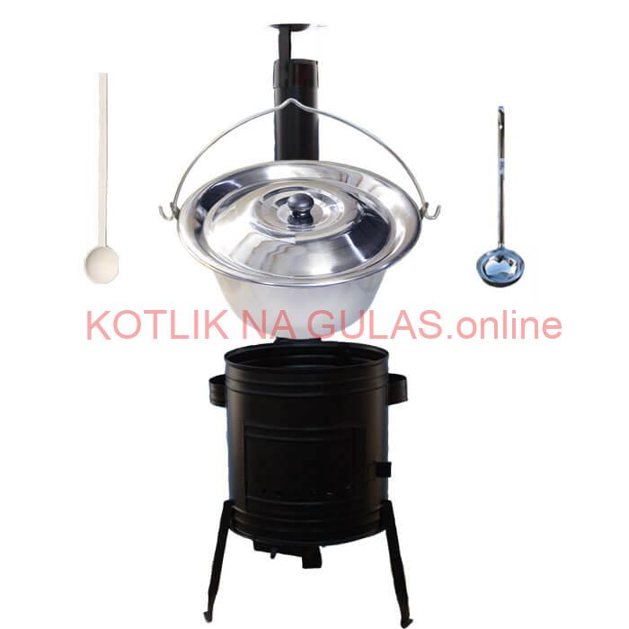 Antikorový kotlík 22 L (0,8 mm) + kovová kotlina 42 CLASSIC (KOV)