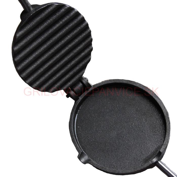 Liatinová panvica na grilovanie steakov DUO