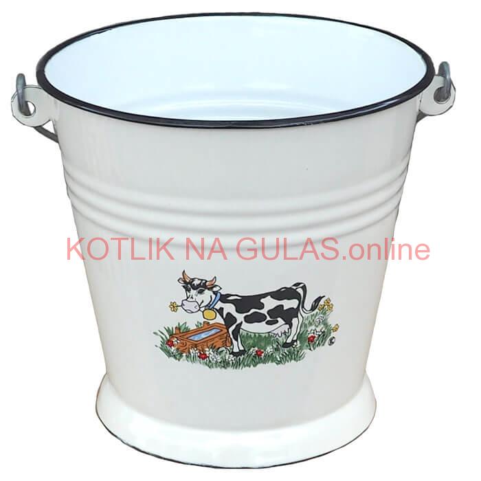 Smaltované vedro 5 L DECOR