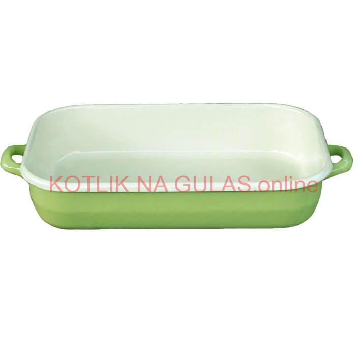 Smaltovaný pekáč 46 x 24 cm GREEN