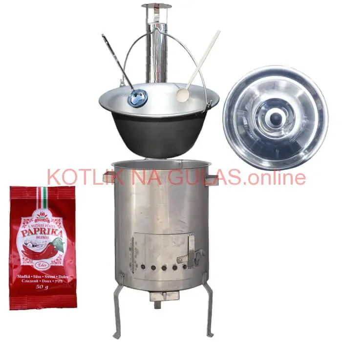 Nerezový kotlík 20 L (1,5 mm) + nerezová kotlina (1,5 mm) 39 cm STRONG EXCLUSIVE