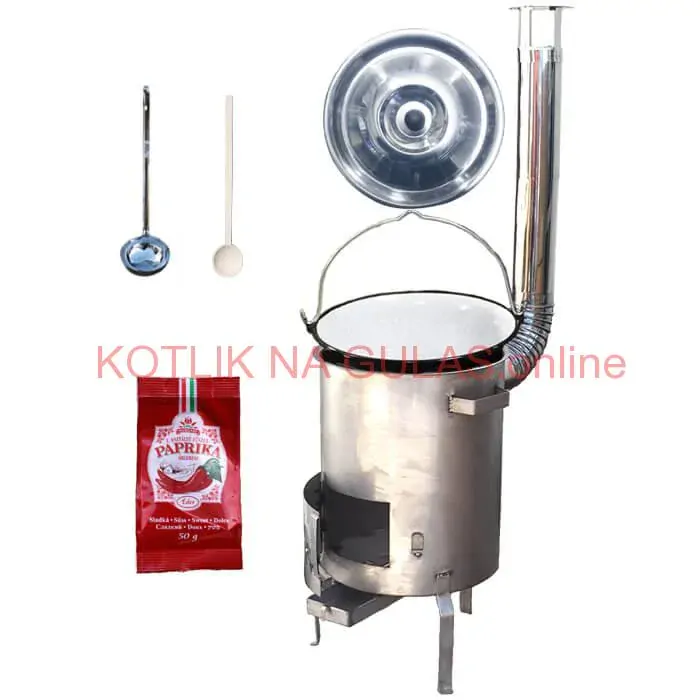 Smaltovaný kotlík 20 L (1,2 mm) + nerezová kotlina (1,5 mm) 42 cm STRONG EXCLUSIVE