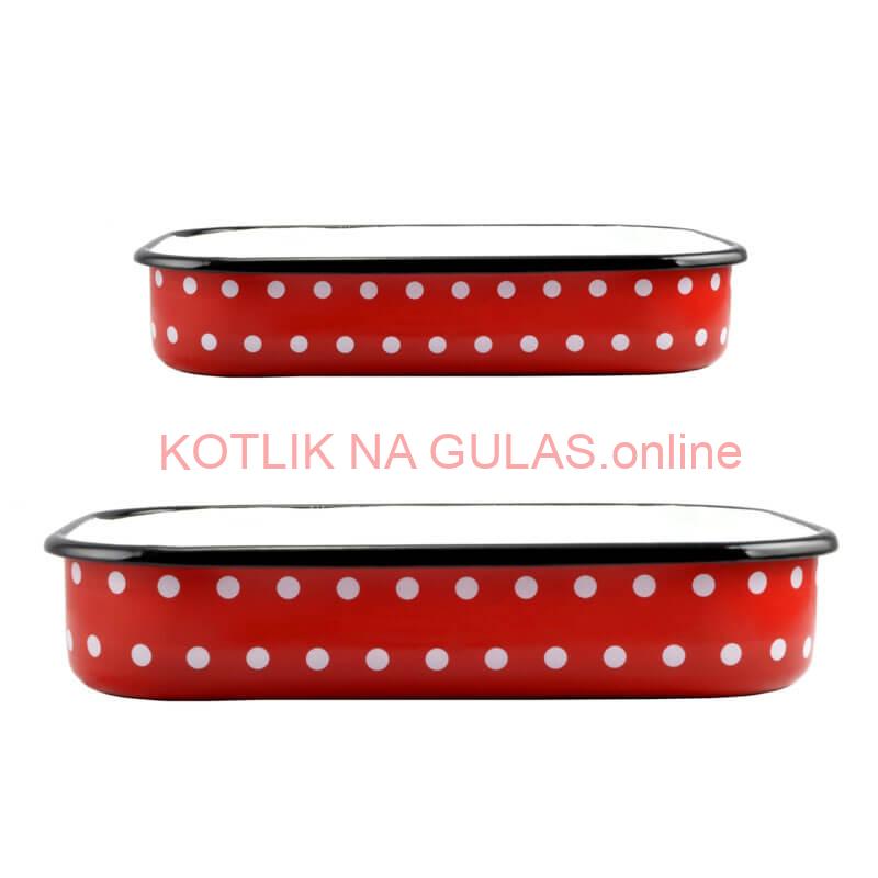 Smaltovane pekáče DECOR 2 ks