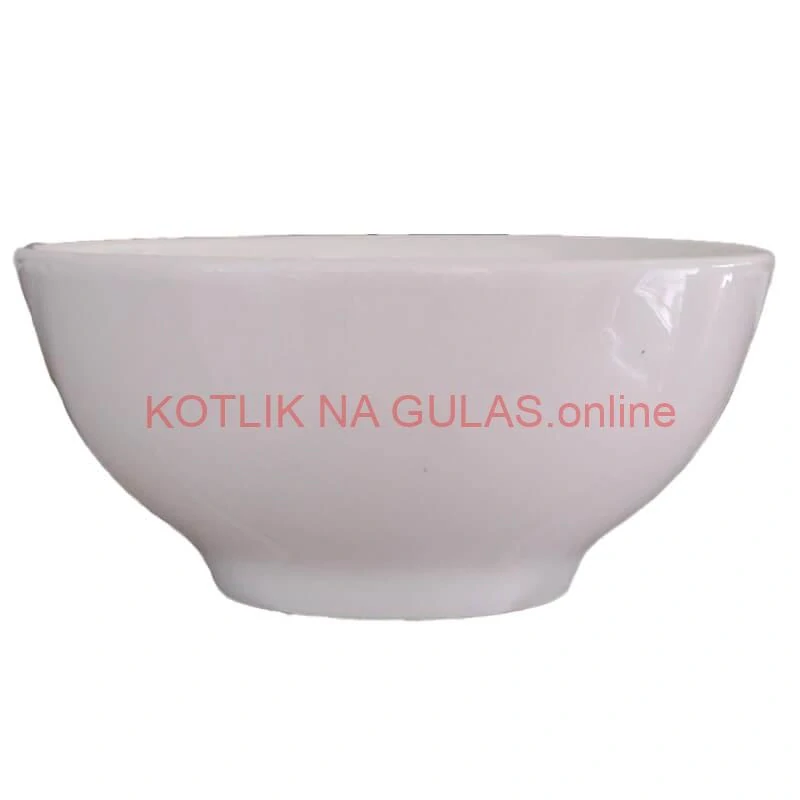Keramické misky na servírovanie gulášu 15 cm 6 ks biele