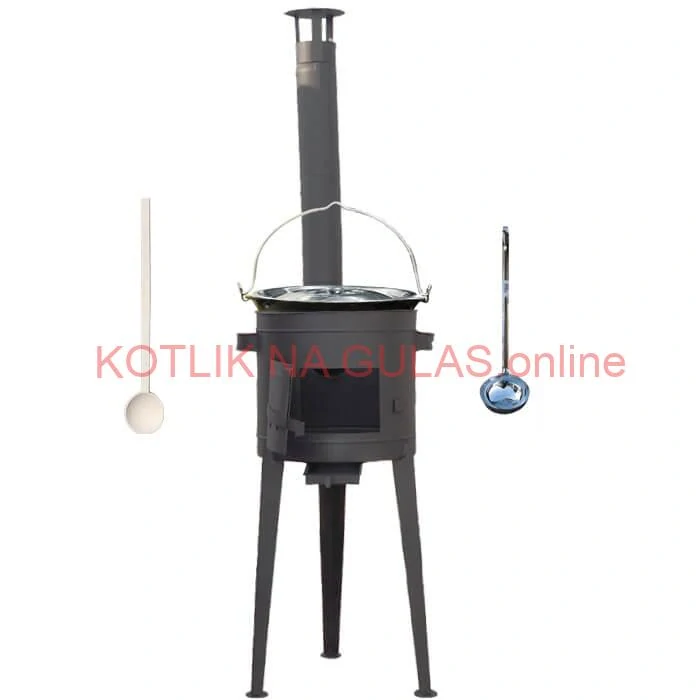 Smaltovaný kotlík 30 L (1,2 mm) + vysoká kotlina 47 cm (2 mm) HODO PLUS 600