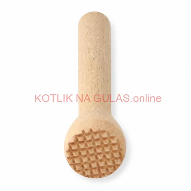 Drevený drvič na cesnak a bylinky 22 cm