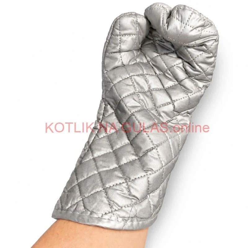 Chňapka strieborná s dlhým rukávom 35 cm
