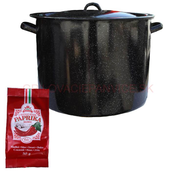 Smaltovaný hrniec 50 L + Paprika 50 g