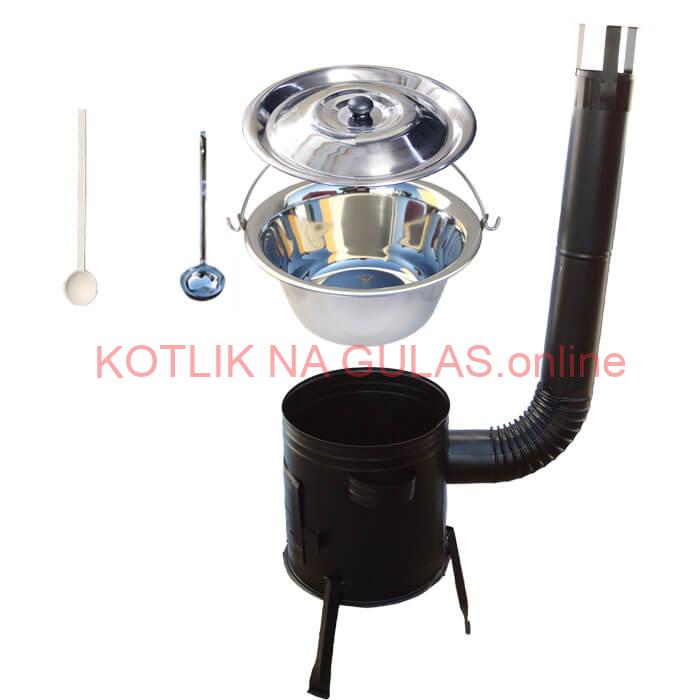 Antikorový kotlík 20 L (0,8 mm) + kovová kotlina 39 CLASSIC (KOV)