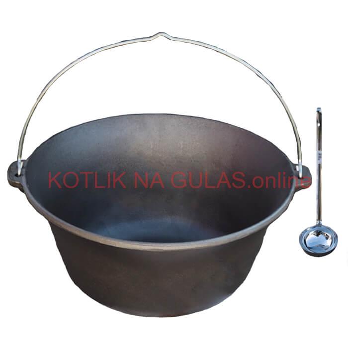 Liatinový kotlík 14,5 L + antikórová naberačka