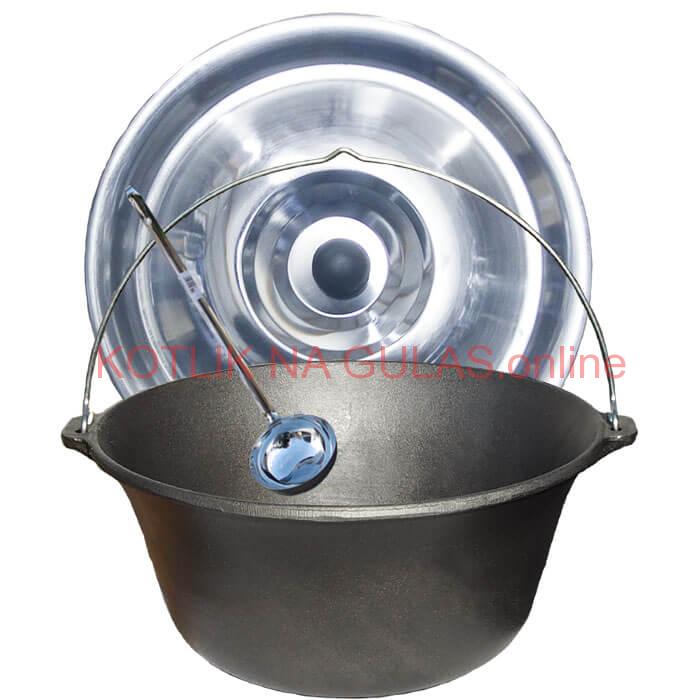 Liatinový kotlík 16 L + antikorová pokrievka