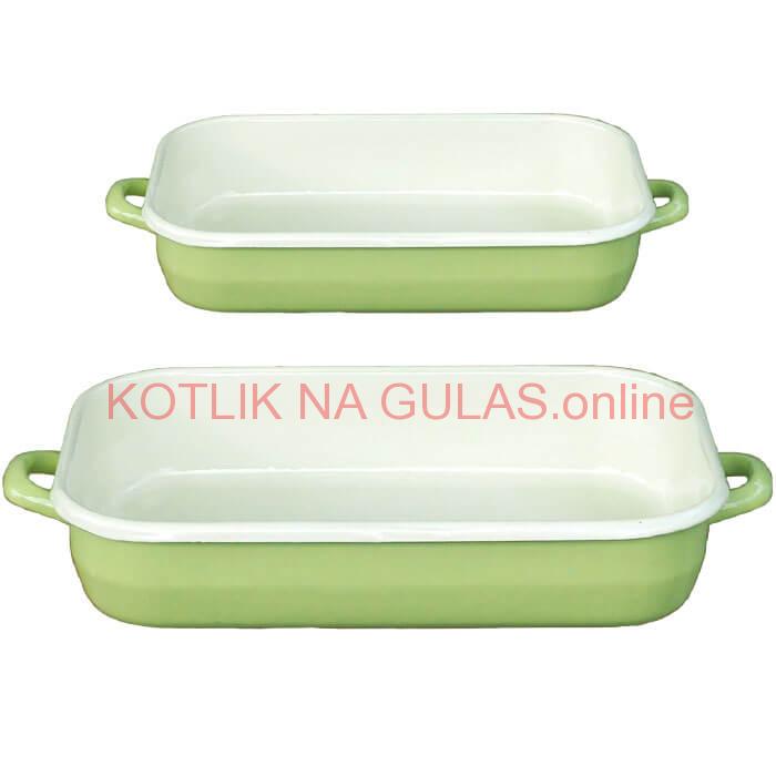 Smaltovane pekáče GREEN 2 ks