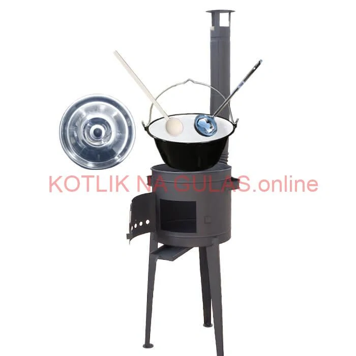 Smaltovaný kotlík 30 L (1,2 mm) + vysoká kotlina 47 cm (2 mm) HODO PLUS 600