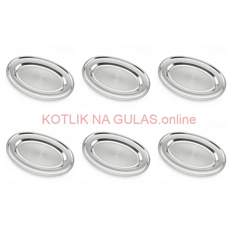 Nerezové podnosy pre catering – set 6 ks (30,5cm) - Servíruj s istotou a štýlom