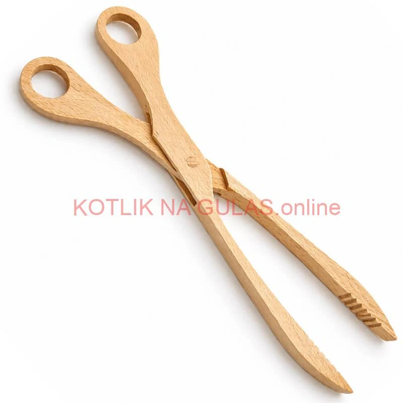 Drevené grilovacie kliešte 29 cm
