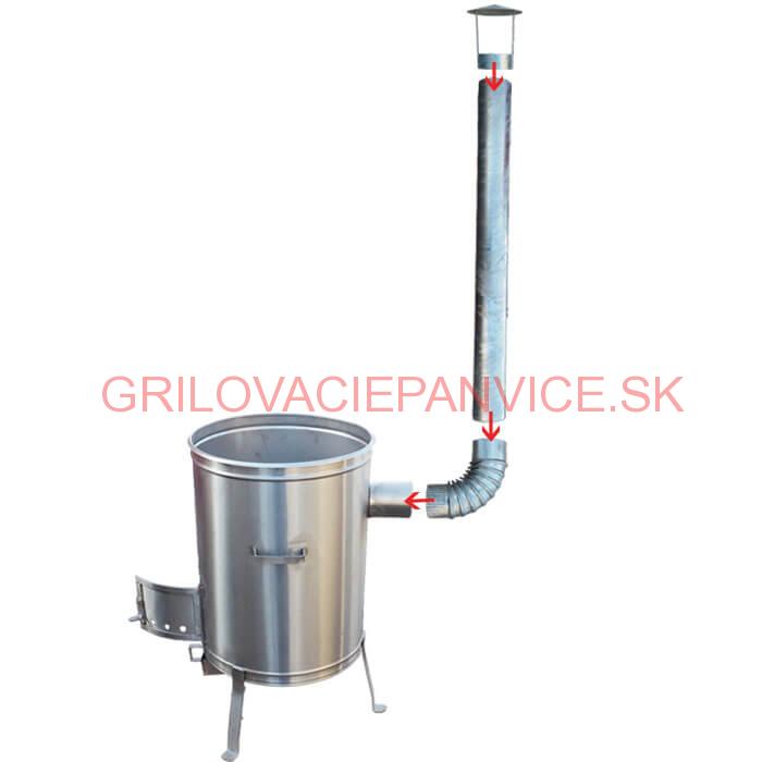 Nerezová kotlina 36 cm – Lux